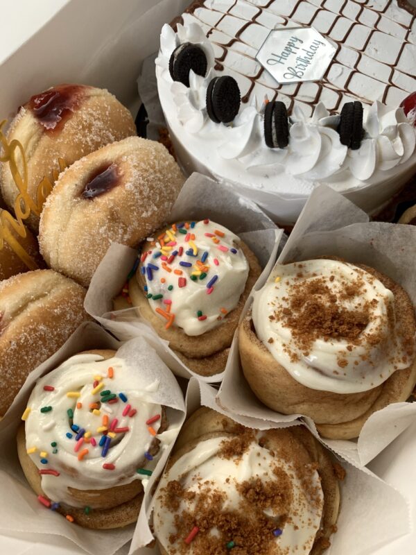 Assorted Treat Box with Cake